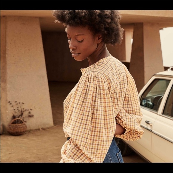Doen Scarlet Blouse in Plaid - Picture 6 of 10